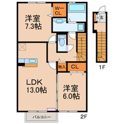 ウィット竜泉寺　Ａ棟の物件間取画像